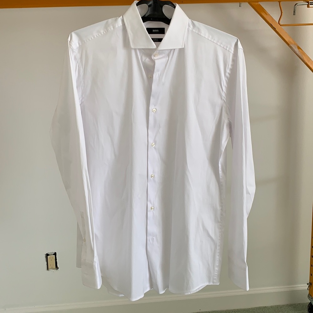Hugo Boss Slim Fit White Button Up